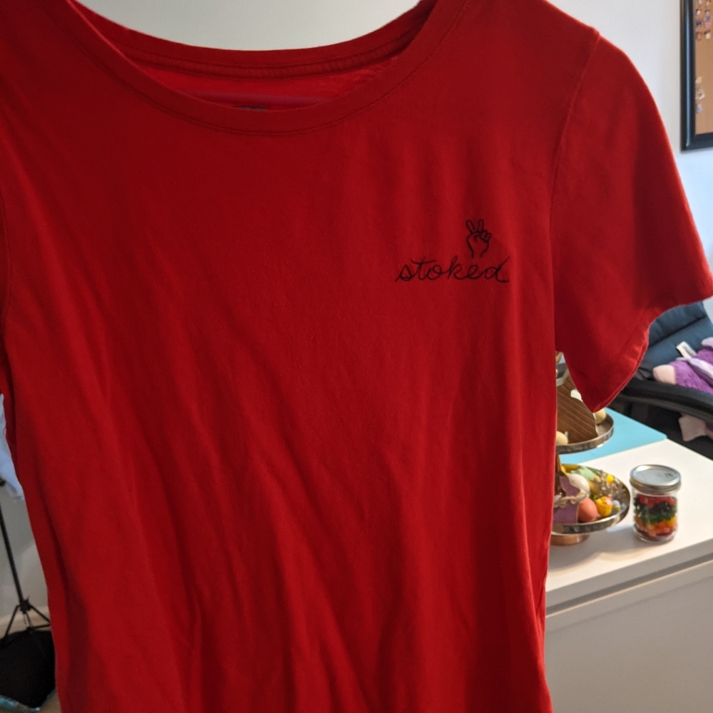 Stoked red t-shirt